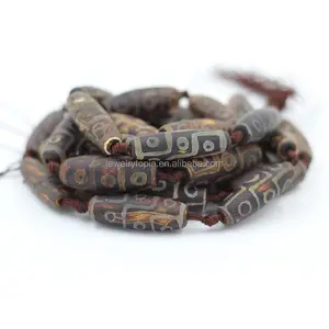 Wholesale Brown Tibetan Style Old Dzi Beads