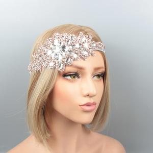 लोसॉयर क्रिस्टल ब्राइडल हेयर एक्सेसरीज हेडपीस क्लिप हेडपीस क्लिप हेडबैंड गैट्सबी हेडबैंड 1920 - Product Image 3