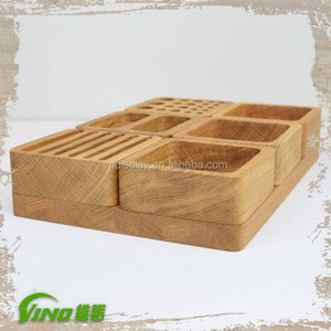 Portable Wood Accessories Cellphone Display Furniture Stand, Unique Desktop Wooden Pen <b>Holder</b>, <b>Stationery</b> organizer - Product Image 2