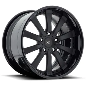 Roues tout-terrain forgées Hyper noires, taille personnalisée 5x120, 2 pièces, 5x130, 20 pouces