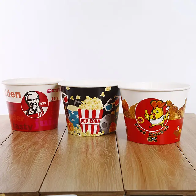 chenghui brand manufacturer amazon hot selling custom printing single wall disposable popcorn bucket paper cup