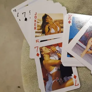 Sexy lady poker card