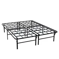 Mejor Precio fácil Asamblea reina tamaño plegable de Metal marco de la cama de estilo americano barato fuerte y durable