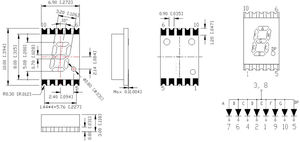 <span class=keywords><strong>Mini</strong></span> smt 7 segments <span class=keywords><strong>LED</strong></span> 0.2 pouces numéro smd 7 segments <span class=keywords><strong>LED</strong></span> d'affichage - Product Image 5