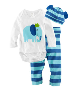 En gros Enfants D'été Pyjama 3 Pcs Set À Manches Courtes O-cou Pyjama Bébé Ensemble - Product Image 4