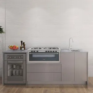 2020 novo design exterior cozinha aço inoxidável armário de cozinha armários de cozinha ao ar livre armários churrasco