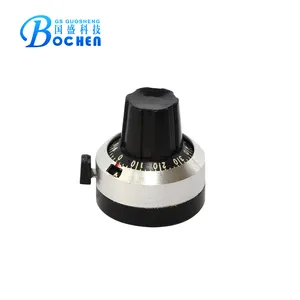 Custom Design Zwart Bakeliet Knop Volumeregeling Voor Potentiometer H-23-6A