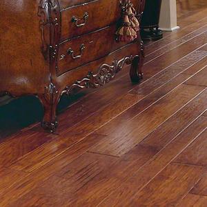 Dark Antique Hickory 5" Width 1/2" Thick Engineered Hardwood Flooring Bedroom Decoration