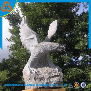 Sculpture d'<span class=keywords><strong>aigle</strong></span> en <span class=keywords><strong>pierre</strong></span> de granit pour décoration extérieure - Product Image 3