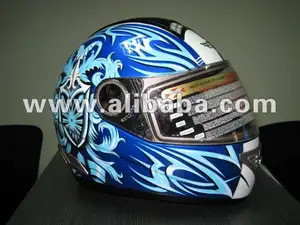 Full Face Helmet With Fiberglass Aerodynamics Design, Comfortable ,Washable,Graphic,ECE/DOT