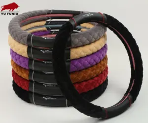 Lixian wool Car Steering Wheel Cover for winter