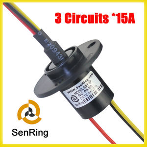 Windturbine <span class=keywords><strong>Slip</strong></span> <span class=keywords><strong>Ring</strong></span> 3 Circuits,15A Voor Kabel Reel SNF-3P - Product Image 2