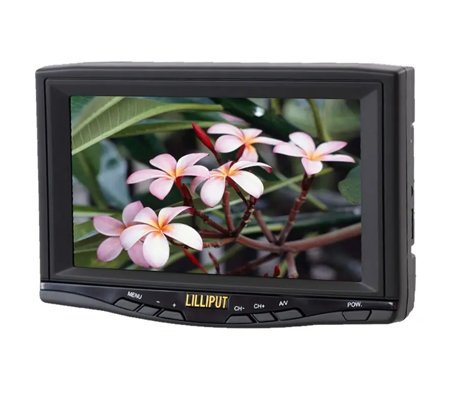 Lilliput 718GL-70TV 7 inch Chiếu Hậu Xe Hơi TV Monitor AV Đầu Vào cho Bus & Truck Back Up Ảnh