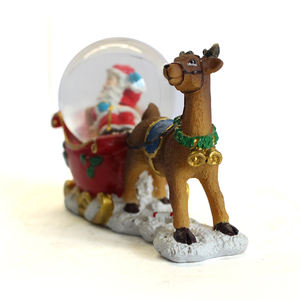 كرات ثلج بتصميم حسب الطلب ، هدية عيد الميلاد ، سانتا كلوز إلك ، راتينج زجاجي ، هدية تذكارية ، كرة ثلج - Product Image 3