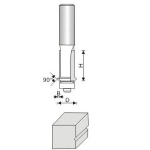 Carpintería <span class=keywords><strong>de</strong></span> <span class=keywords><strong>carburo</strong></span> <span class=keywords><strong>de</strong></span> tungsteno <span class=keywords><strong>de</strong></span> corte al ras poco v ranura / Straight Flush Bit Recortar Router cortador - Product Image 1