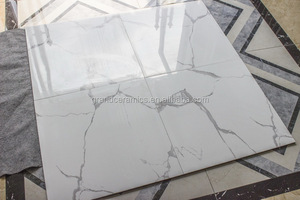 60x60 cm Blanco Carrara Porcelanato <span class=keywords><strong>Pisos</strong></span> de Ingeniería - Product Image 1