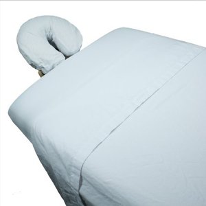 A granel 1800TC de microfibra de poliéster 100% masaje equipado de las sábanas de la cama para salón de belleza - Product Image 2