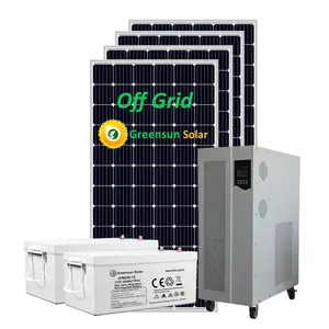 10000w बिजली बिजली जनरेटर 10kw सौर किट बैटरी बंद ग्रिड ऊर्जा प्रणालियों 10 किलोवाट