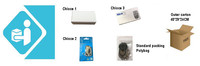 Télécommande universelle sans fil Aiba AB070B 315/433 MHz pour portail, barrière, volet roulant, ouvre-porte automatique 4 boutons en alliage de zinc