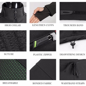 ROCKBROS Long Sleeve <strong>Cycling</strong> Sets Winter Thermal Fleece Jersey Windproof <strong>Reflective</strong> Rainproof Riding Sportswear <strong>Cycling</strong> <strong>Jacket</strong> - Product Image 6