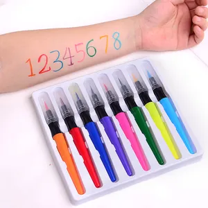 Children DIY nontoxic Water based body paint marker pen set