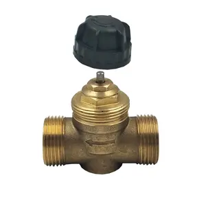 Online shop fast delivery DN20 2 way brass fan coil valve without thermal actuator