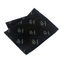 Papier de soie d'emballage Logo personnalisé Impression argentée Papier de soie d'emballage noir distinctif pour l'emballage de vêtements