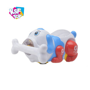Çocuklar için 360 Derece Dönen Elektrikli Pilli Plastik Yürüyen Köpek Oyuncak, Işıklı ve Müzikli, Guangdong'da Üretilmiştir - Product Image 1