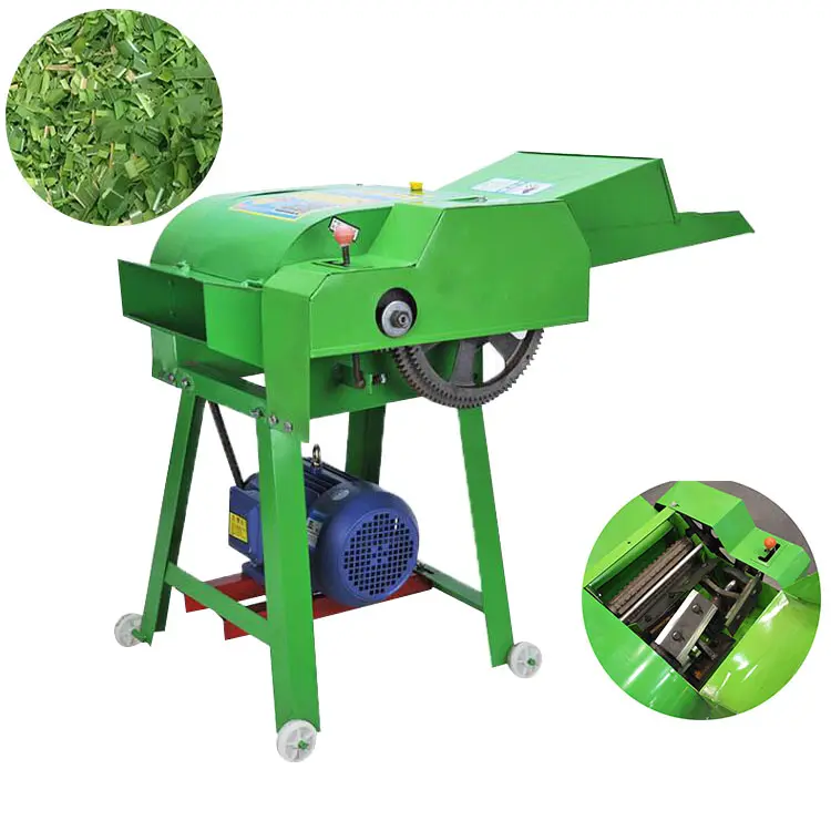 Industrial agricultural grass chopper machine for animals feed chaff cutter With Good Service