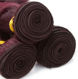 Estensioni di <span class=keywords><strong>Capelli</strong></span> Lisci Colore 99j Rosso, 3 Fasci di <span class=keywords><strong>Capelli</strong></span> Umani Malese con Chiusura/3 Fasci di <span class=keywords><strong>Capelli</strong></span> Brasiliani <span class=keywords><strong>Rossi</strong></span> - Product Image 5