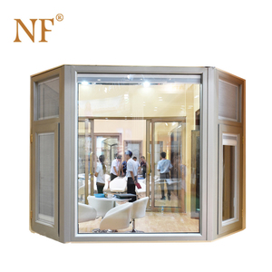 Fenêtre <span class=keywords><strong>en</strong></span> <span class=keywords><strong>baie</strong></span> <span class=keywords><strong>en</strong></span> verre avec cadre <span class=keywords><strong>en</strong></span> aluminium, profil <span class=keywords><strong>en</strong></span> alliage d'aluminium à 45 degrés, double vitrage trempé, écran pliant, écran magnétique - Product Image 4