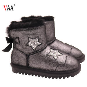 Üst kalite düşük fiyat su geçirmez koyun peluş bayanlar ayakkabı deri kadın kar botları diz üzerinde - Product Image 4