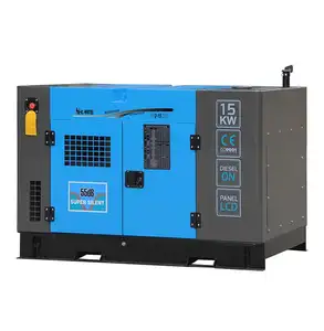 Su soğutmalı motor süper sessiz ev kullanımı 15kva dizel jeneratör fiyat GF2-15KVA