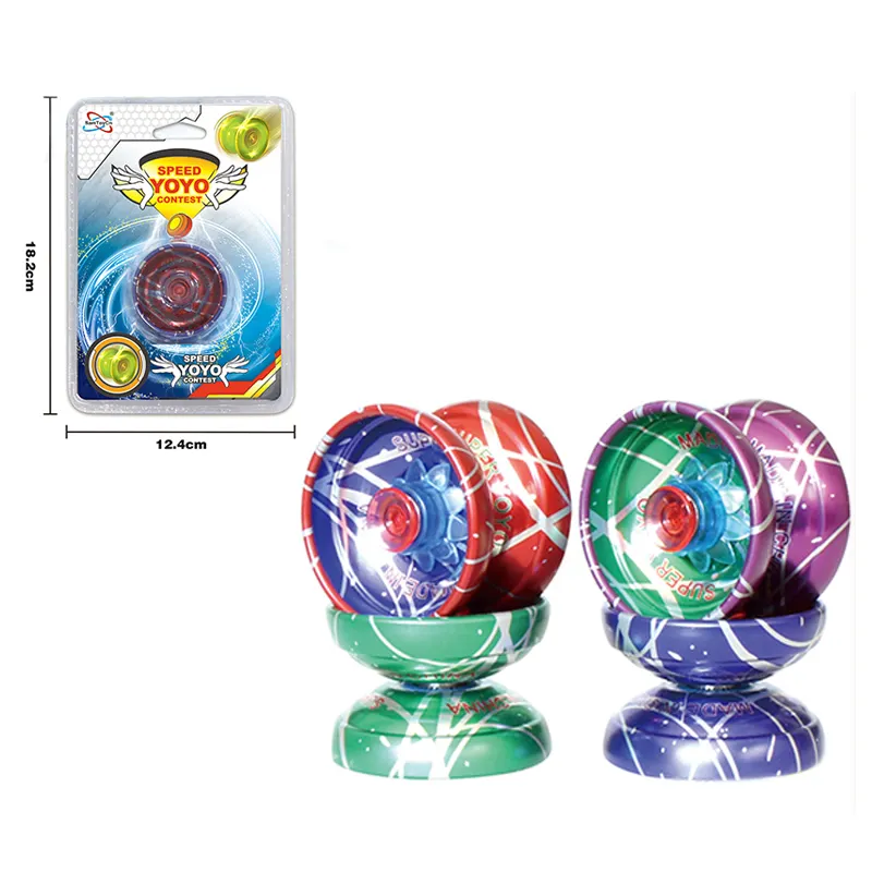 Children OEM super metal yo yo toy with three bearing