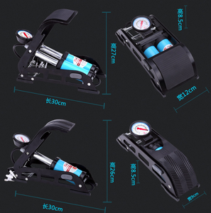 Pédale Portable haute pression <span class=keywords><strong>à</strong></span> 22 vitesses, Double cylindre, pour <span class=keywords><strong>pneu</strong></span> de <span class=keywords><strong>voiture</strong></span>, vélo, pompe <span class=keywords><strong>à</strong></span> <span class=keywords><strong>pied</strong></span> - Product Image 6