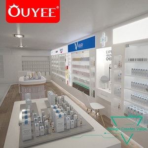 Diseño de Interiores de Mini Mercado en 3D Max, Exhibidores de Maquillaje, Muebles para Tienda de Cosméticos - Product Image 5