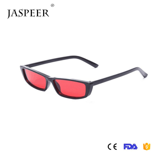 Jaspeer lunettes 2018 en gros personnalité homme Carré lunettes coloré cadre en plastique <span class=keywords><strong>uv400</strong></span> Petites lunettes de soleil - Product Image 2