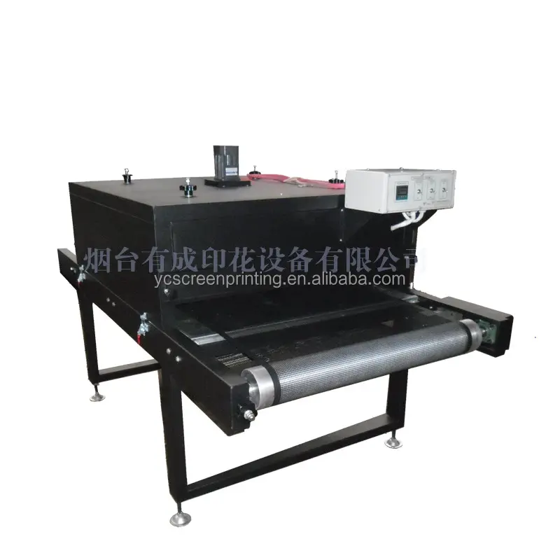 Tamanho pequeno ce aprovado tela impressão transportador túnel secador em yantai china