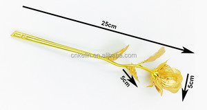 Rosa Eterna in Metallo Creativa da 25 cm, Bocciolo di Rosa Placcato Oro, Artigianato in Metallo per <span class=keywords><strong>Qualcuno</strong></span> Speciale - Product Image 5