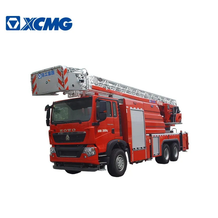 XCMG 32m हवाई सीढ़ी आग ट्रक YT32M2 पानी टैंकर आग ट्रक फायर फाइटर ट्रक कीमत