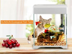 ガラス製フィッシュボウルHD水族館小型水槽カスタマイズ可能 - Product Image 2