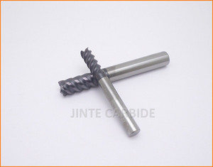4 flautas straight <span class=keywords><strong>caña</strong></span> end mills herramienta del cortador hrc55 - Product Image 4