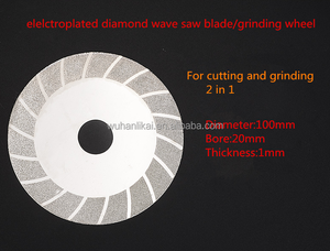 <span class=keywords><strong>Super</strong></span> dünne 1mm dicke galvani sierte Glass chleif scheibe Glasfaser-Schneid klinge 100mm galvani sierte Diamant scheibe - Product Image 2