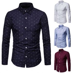 Camisa de Manga Larga de Alta Calidad para <span class=keywords><strong>Hombre</strong></span>, Moda 2024, Corte Entallado, Estampado de Lunares - Product Image 5