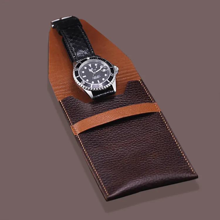Pochettes de montre en cuir avec couverture de voyage OEM