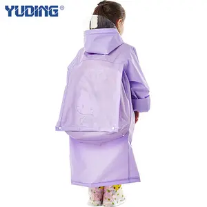Jas Hujan Anak-anak, Pakaian Tahan Air Bertudung Portabel Tahan Lama EVA Kedap Air untuk Anak-anak