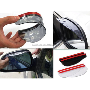 Coolcold — rétroviseur en <span class=keywords><strong>PVC</strong></span> universel pour voiture, 2 pièces, pare-pluie, lames, housse de protection des sourcils, accessoires de véhicule - Product Image 4
