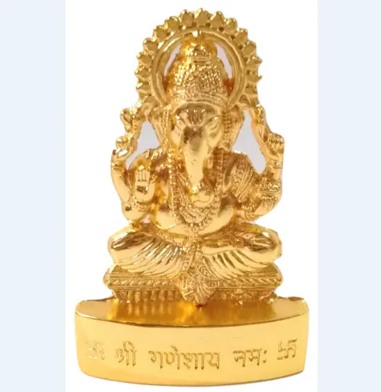 Custom Ganesh Beeldje Ganesha Idool Ganpati Scupture Murti Om Lord Hindoe God Standbeeld