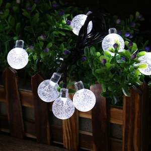 Guirlande lumineuse <span class=keywords><strong>solaire</strong></span> d'extérieur IP65 à intensité variable, <span class=keywords><strong>boule</strong></span> à bulles en cristal, 30 LED, 6,5 m, décoration de Noël, mariage, fête, rue, <span class=keywords><strong>jardin</strong></span> - Product Image 3
