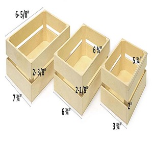 Artisanat en bois de marbre, ensemble de caddie à caisse 3/ensemble, petit - Product Image 2